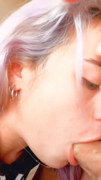 Spectacular moment from "Deep throat distroy my thorat and mouth for my stepdaddy sugar in big cock, cum swallow!!"