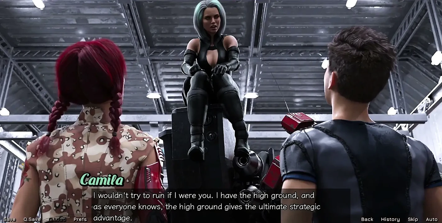 Stranded in Space - Checking Out the Cute Robot Girl