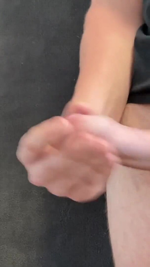 Huge multiple pre cum shots after days of edging, dripping of cum | Clip 2