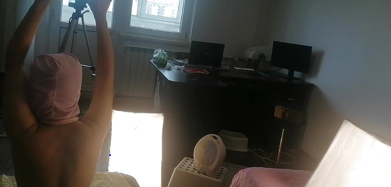 Sexy wife with hairy pussy dances naked. Wife hairy pussy, big tits, big ass. Amateur milf massages herself with a vibrator.