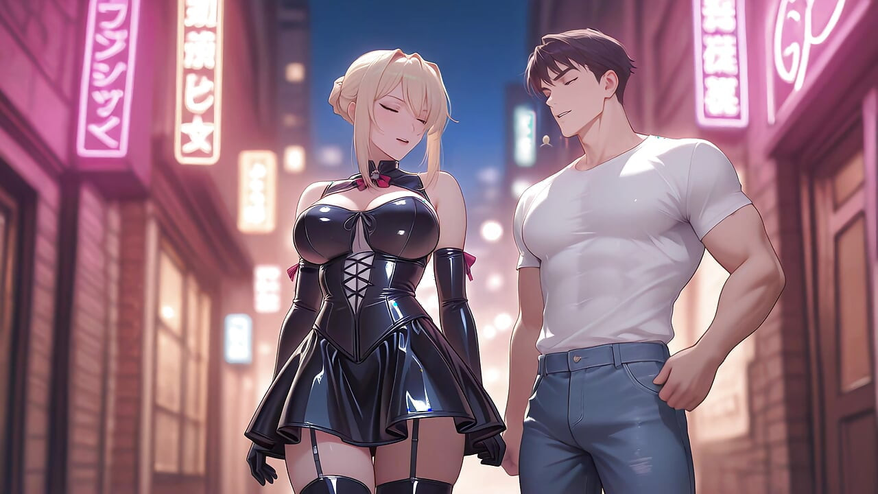 Sylvia caught a guy with a huge cock and fucked him hard. Hentai cosplay of Sylvia van Hossen