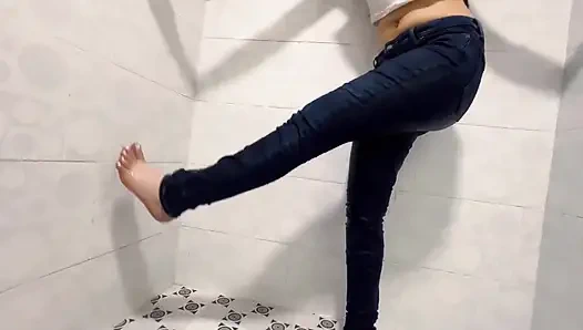 Wetting My Levis in the Shower