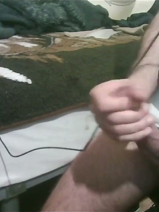 Manual masturbation with great final cumshot