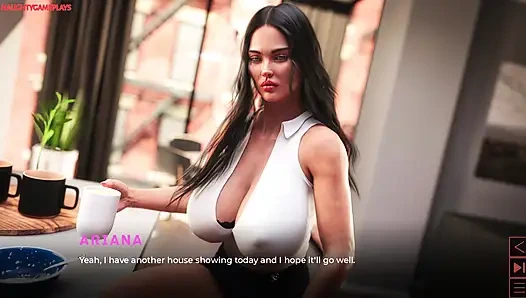 The Synthetic Part 10 By Carbon - Busty MILF Gives Horny Guy a Handjob, Big Cock Cumshot