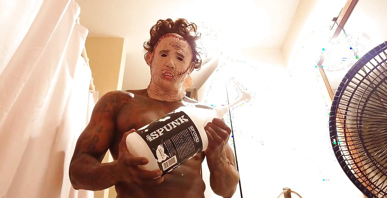 Hallelujah Johnson Masturbating solo sex toy BBC cum