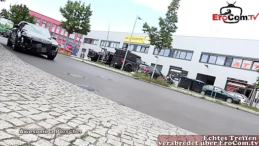 Deutsche Blondine verabredet sich zum Blind Date mit einem Idioten Fan