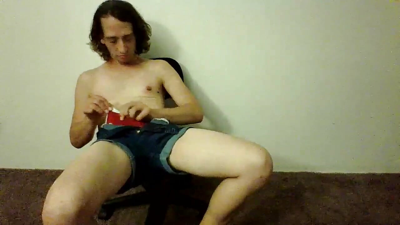 Red Panties and Jean Booty Shorts