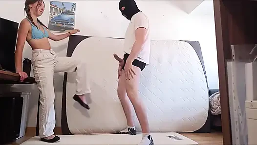 Hard Kicks From Her in the Balls