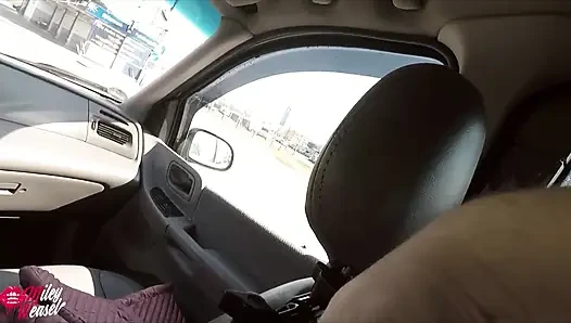 Kinky Blonde Gets Her Ass Creamed While Washing a Car