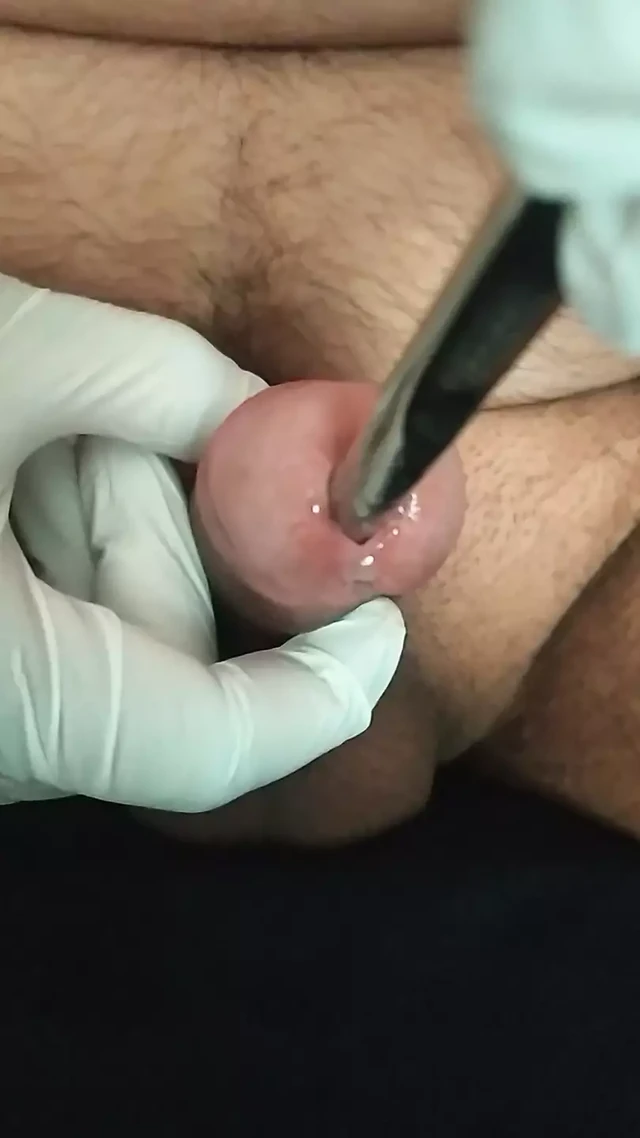 Urethral sounding and cum