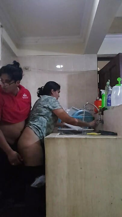 Sexy Latina Sex in the Kitchen