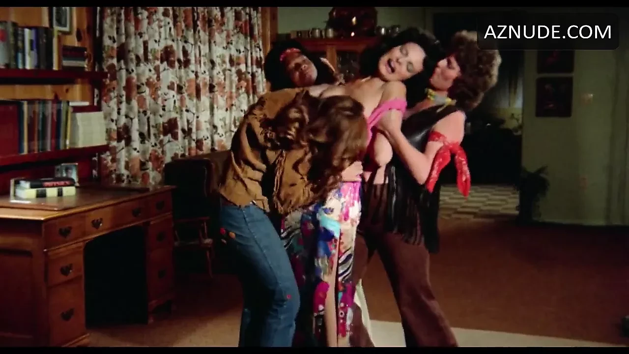 N. Riddell in 1974 movie in floral blue panties