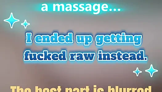 This Time I Went Too Far... Husband Paid Masseur Bred Me Raw