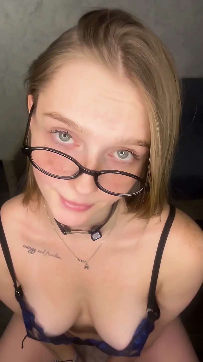 Your Teacher Flirts with You and Sucks a Dildo