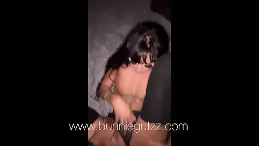 Tatted Goth Slut Takes Big Dick! Full video on bunniegutzz.com!