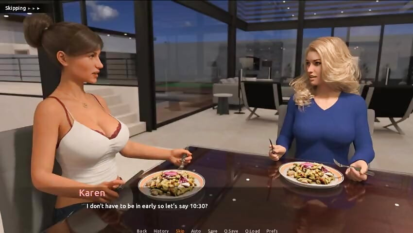 Візит v0.11 частина 25 геймплей від loveskysan69 Karen E Nikki Final
