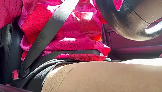 I pulled over and rubbed my pussy in the car until I had an intense orgasm.