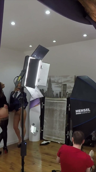 Schoolgirl Amirah And Sicilia Pound Photographer In Casting! | Clip 1