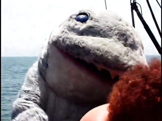 The Huge Bitch Gets Fucked and Creamed by a Man in a Dolphin Costume