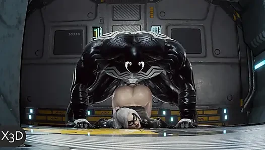 Siyah kedi X Venom 3d animasyon