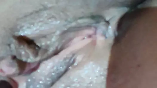 Lusi masturbates in front of other men on webcam while her spouse