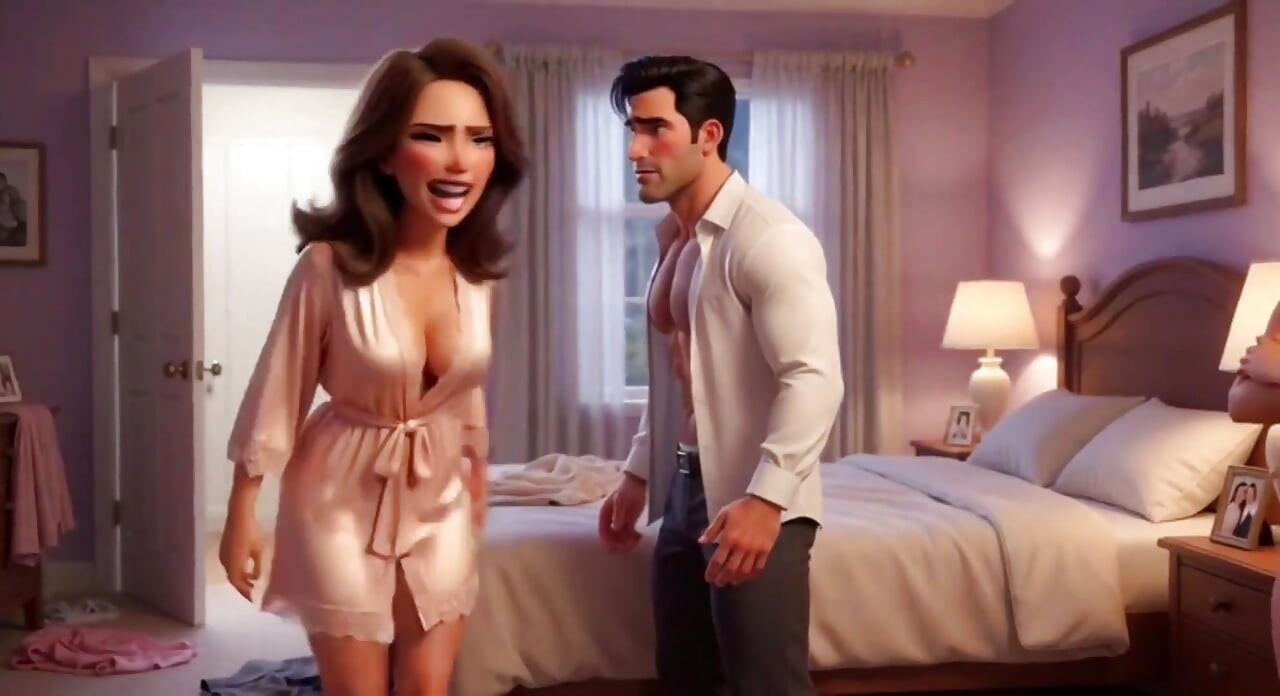 Stepdaughter Becomes the Virgin of the Porn Theater After Illicit Desire for Stepfather (ai Generated)