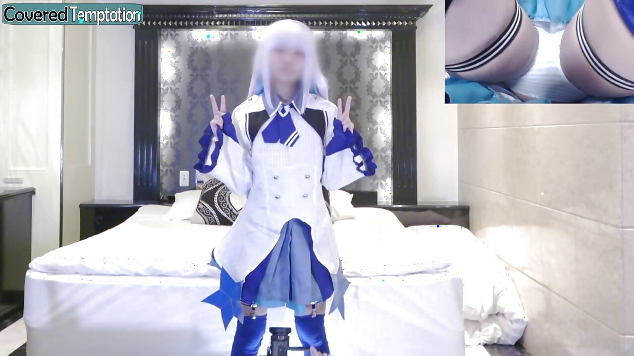 Cosplay Moment Sparks Shy Excitement as a Slender Newcomer Explores Playful Curiosity