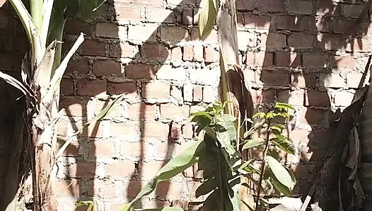A neighbor saw me while I was playing in the yard
