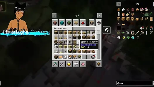 Minecraft Sexcraft The Jenny Mod - melihat apa yang cassie tawarkan dengan toket besarnya