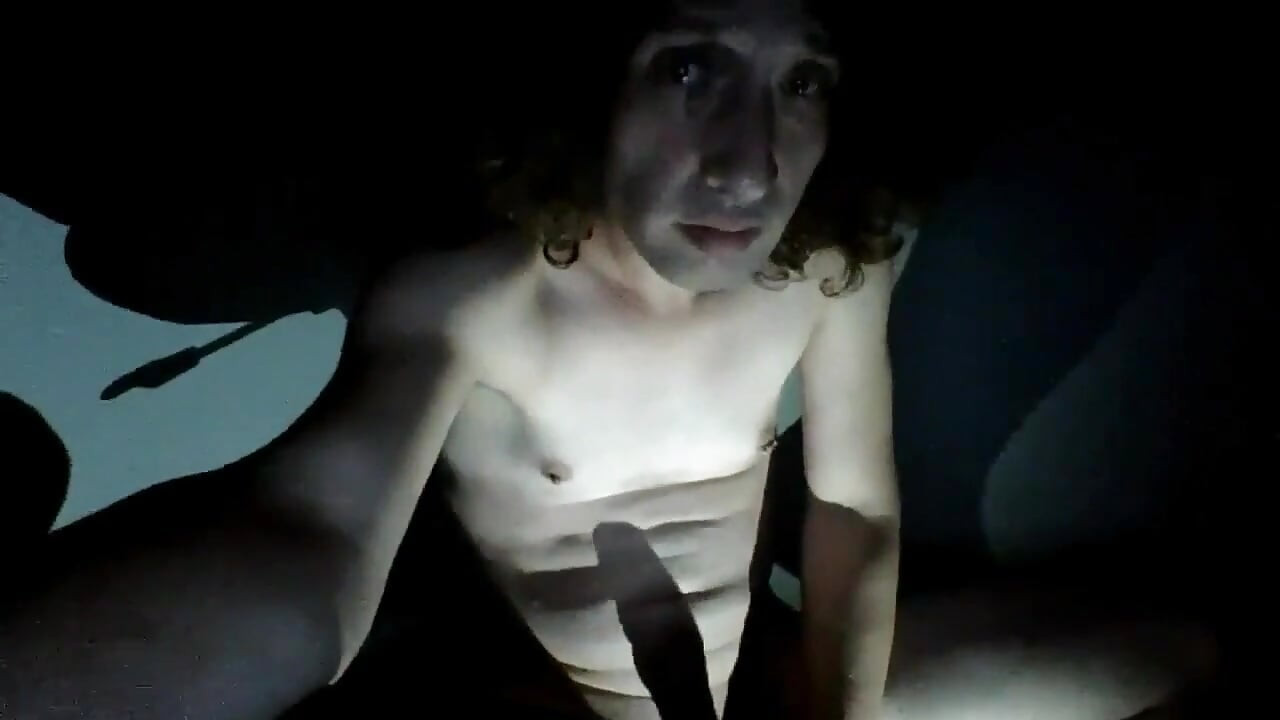 Transgirl, Cum-covering Myself Watching Porn; Buttplug in My Asshole