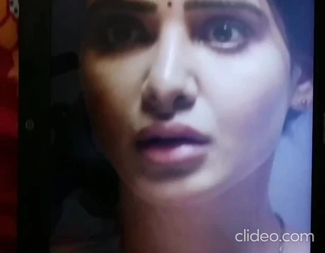 Drooling cum shower on cutie Sammu
