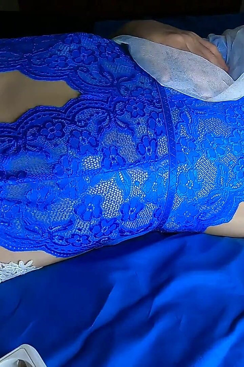 I Have a Wet Dream and Cum on My Own Face From Taking a Nap in Sexy Lingerie