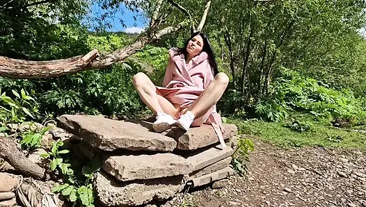 Open Legs Outdoors and Pissing