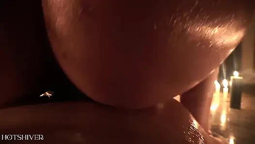 Threesome Sex by Candlelight