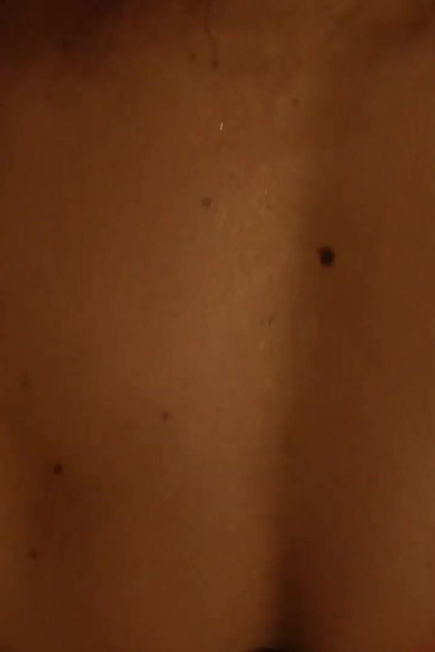 Abby Marie takes off tight black dress and plays with her big clit