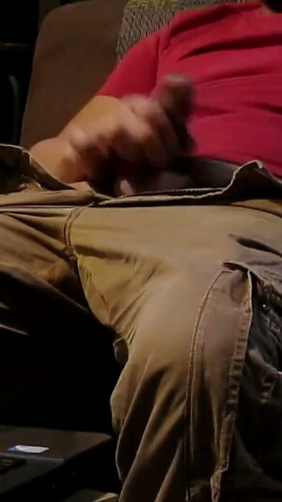 Quick Solo Jerk Off with Huge Cumshot | Clip 2