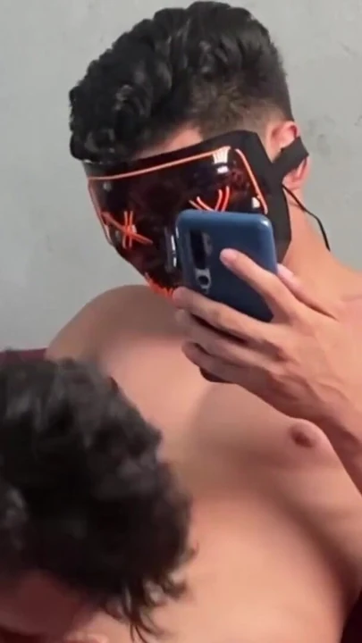 Jaw-dropping moment from "Straight buddy get sucked while watch porn"