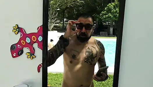 We went to a nudist party