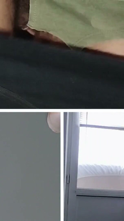Horny wife strips and masturbates moaning. Sexy latina hairy pussy, big tits, big ass. | Clip 1