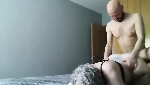Hot stepmom rimming fucked doggy style