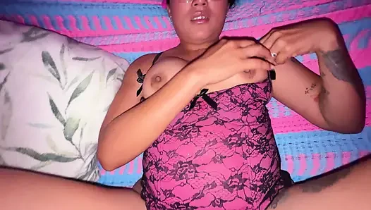My stepsister dafri gets cum in her mouth after a delicious