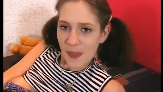 Cute brunette fisted and dildoed