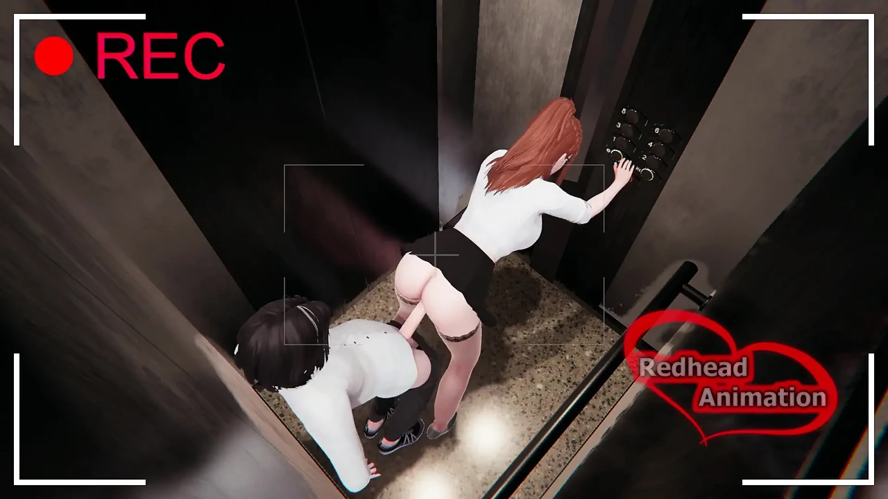 The Ai Camera Catches a MILF and Neighbor Fucking in the Elevator
