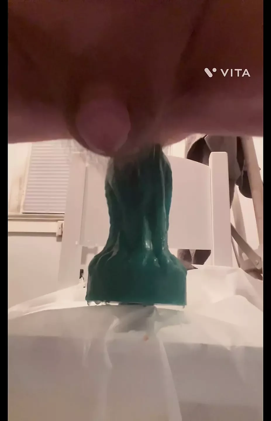 Anal play with Mr. hanky’s toys