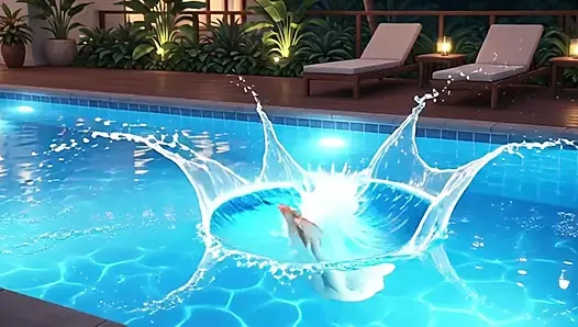 Frau im pool ausgezogen Und dann die ganze nacht hart gefickt (KI erzeugt)