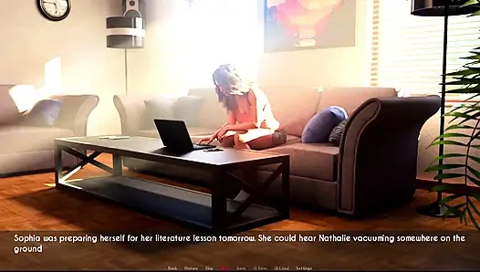 Awam sophia membiarkan nicole memijatnya