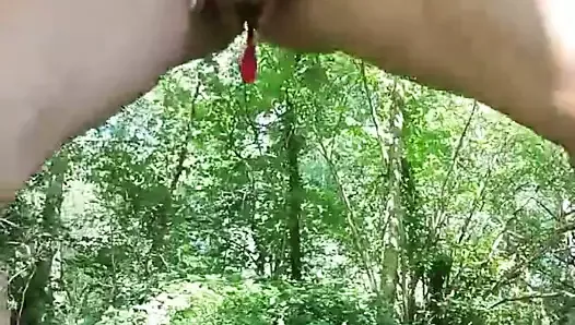 French Girl Squirting Outdoor