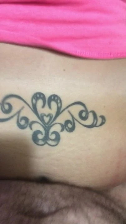 Wife jerking me off with her asshole
