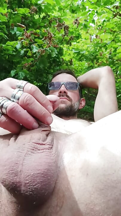 Jerking off on a Hill Overlooking My Dick