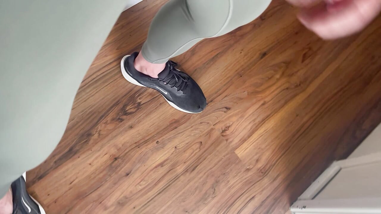 Lycra Gym Gear Masturbating
